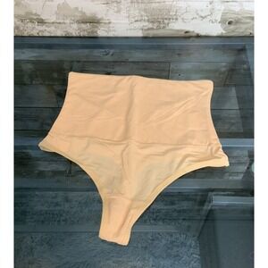 Werena Tummy Control Thong Shapewear Beige High Waist Size S